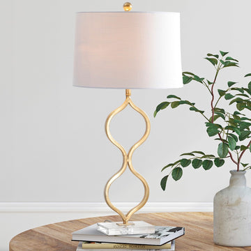 Levi 31.5" Metal/Crystal LED Table Lamp - JONATHAN Y